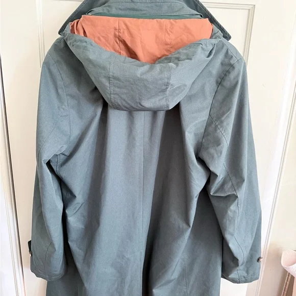 Brooks Brothers Teal Trench Coat - Picture 7 of 10